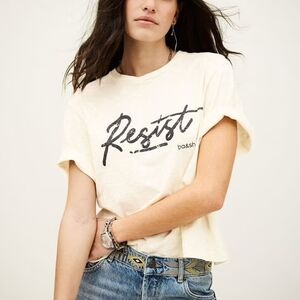 NWT ba&sh RESIST T SHIRT XS Cream Tee SHORT SLEEVE TOP 0 2 4 FRENCH SEZANNE